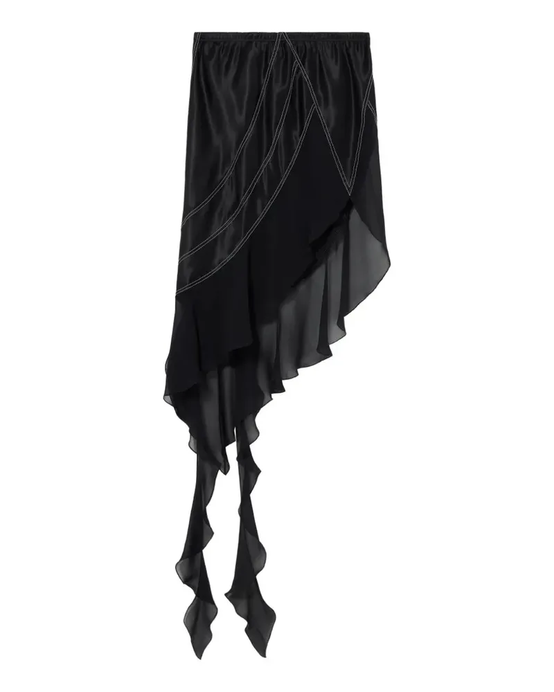 OFF-WHITE Asymmetrischer Rock - Schwarz Schwarz