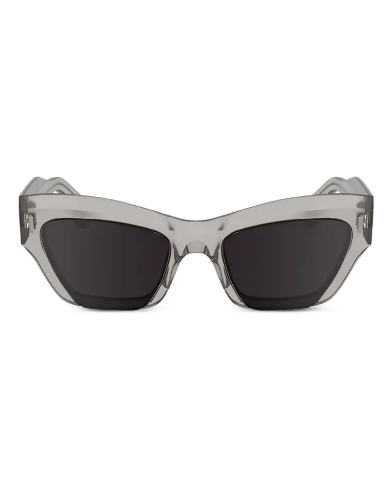 Calvin Klein Geometrische Cat-Eye-Sonnenbrille - Grau Grau