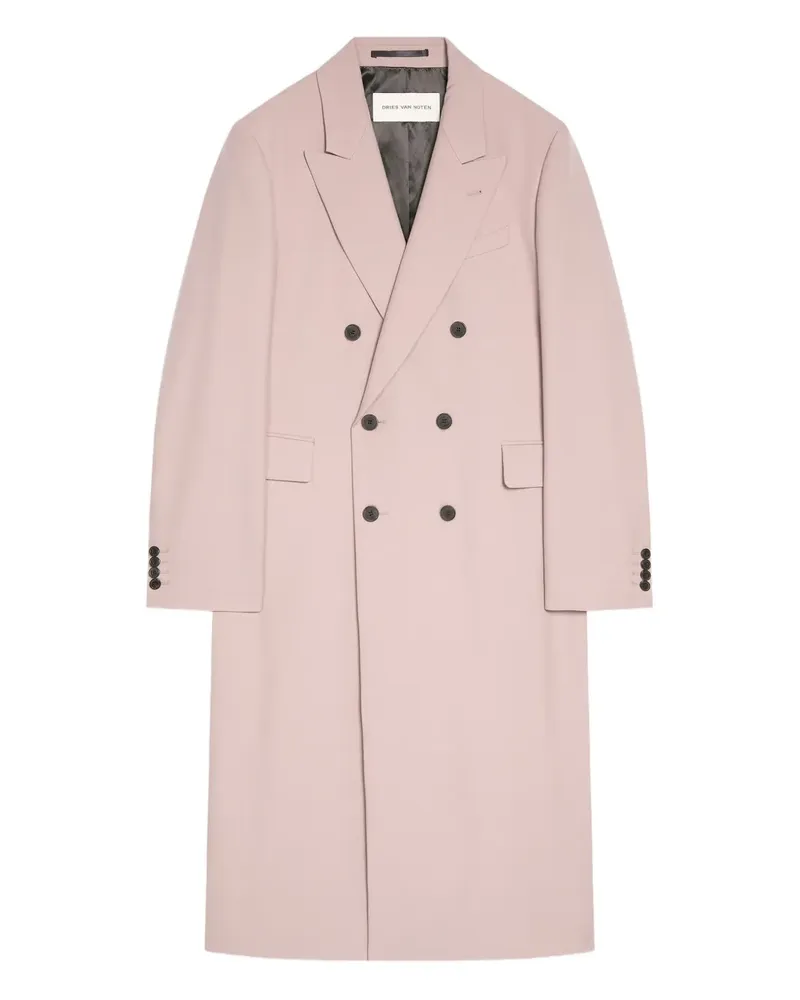 Dries van Noten Doppelreihiger Mantel - Rosa Rosa