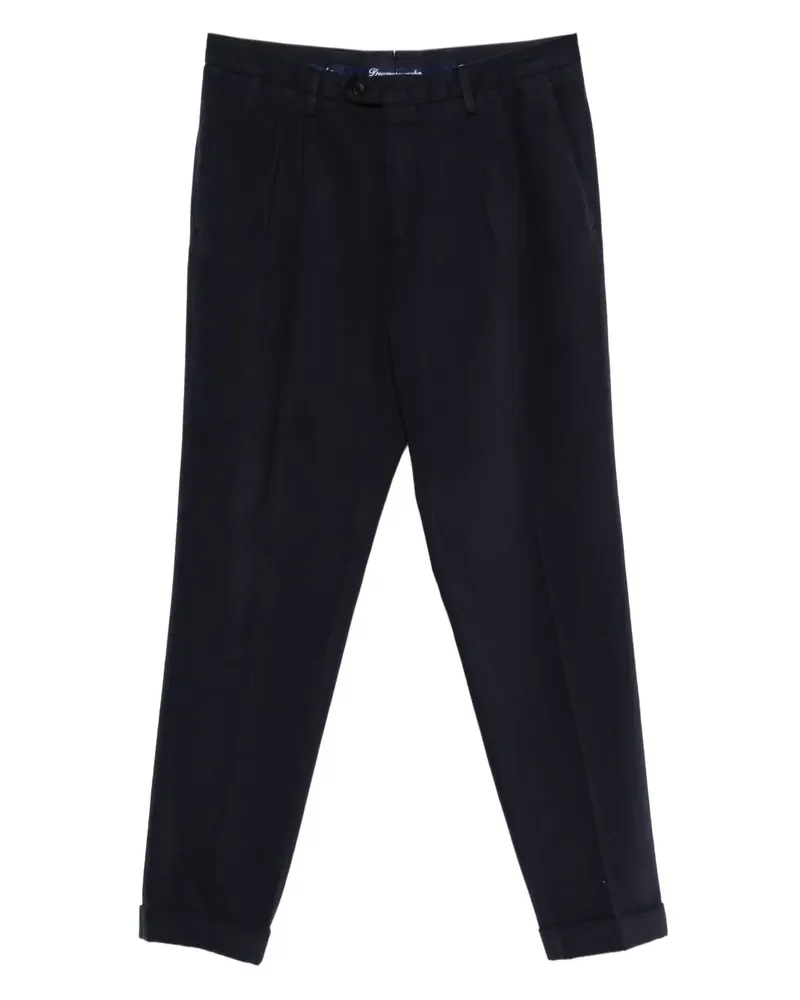 Drumohr  Hose mit Bundfalten - Blau Blau