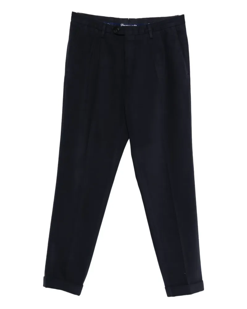 Drumohr  pleated cotton pants - Blau Blau