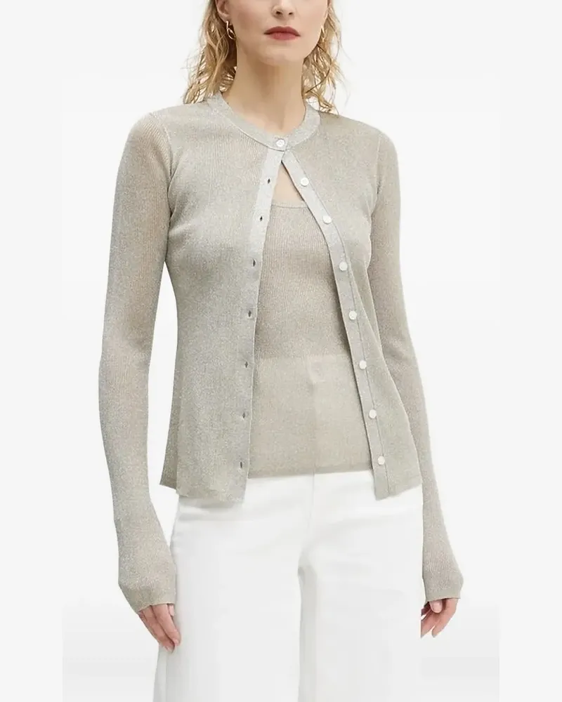 A.L.C. Gerippter Cardigan - Grau Grau