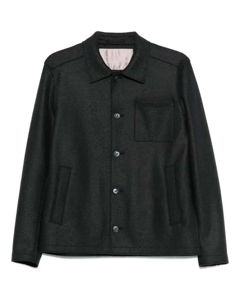 Herno Jacke mit aufgesetzter Tasche - Blau Blau
