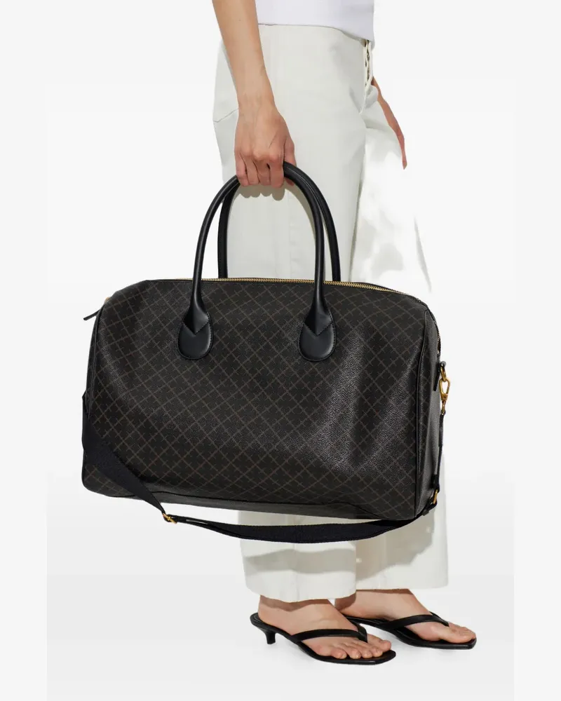 By Malene Birger monogram-print tote bag - Braun Braun