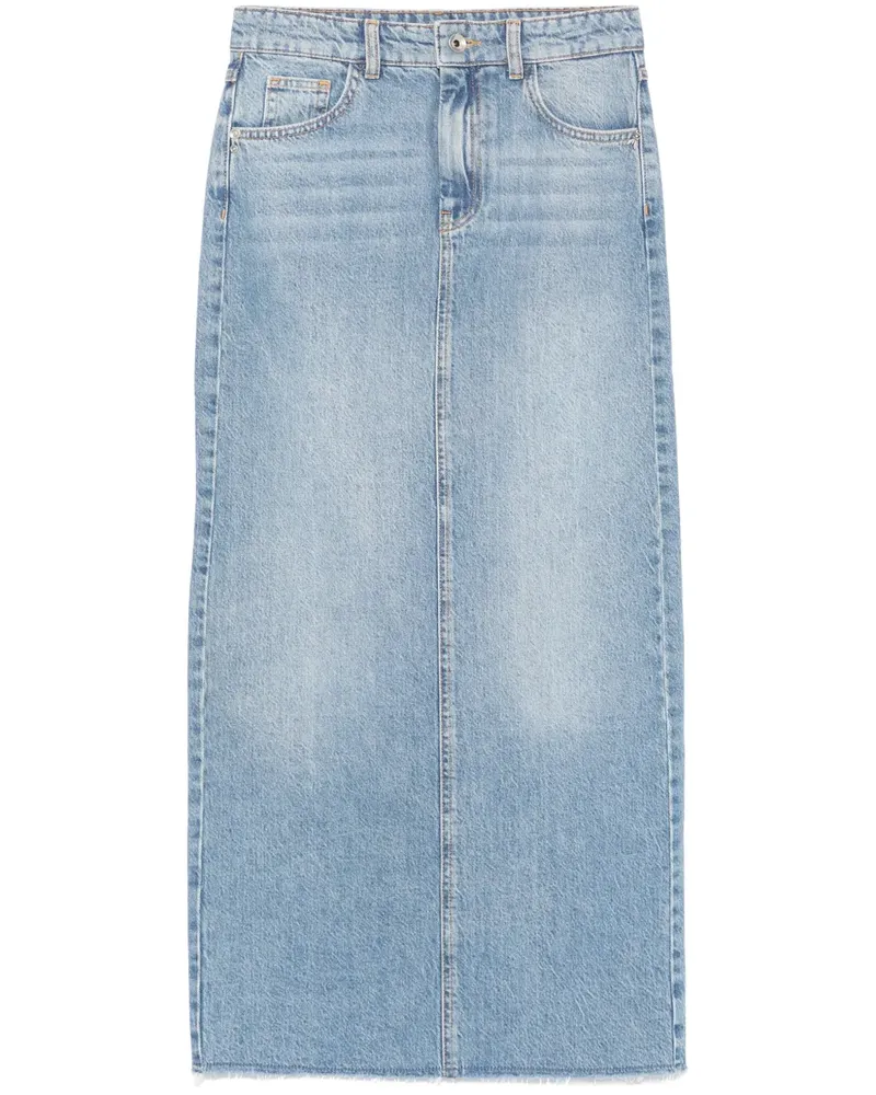 Patrizia Pepe Essential Jeans-Maxirock - Blau Blau