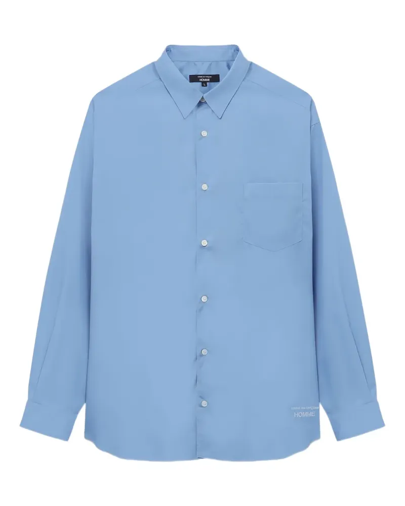 Comme des Garçons Hemd mit Taschendetail - Blau Blau