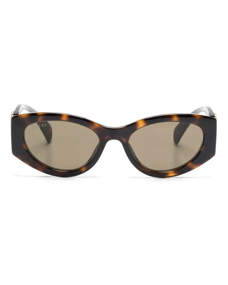 Gucci Sonnenbrille mit Cat-Eye-Gestell - Braun Braun