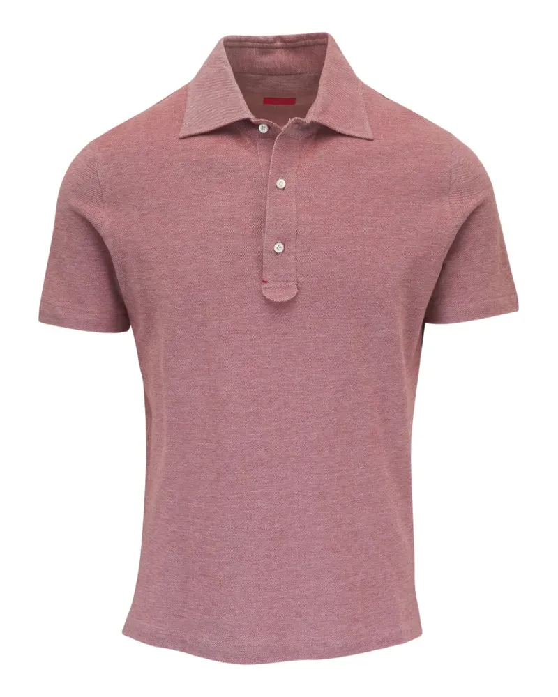 Isaia short-sleeve polo shirt - Rosa Rosa