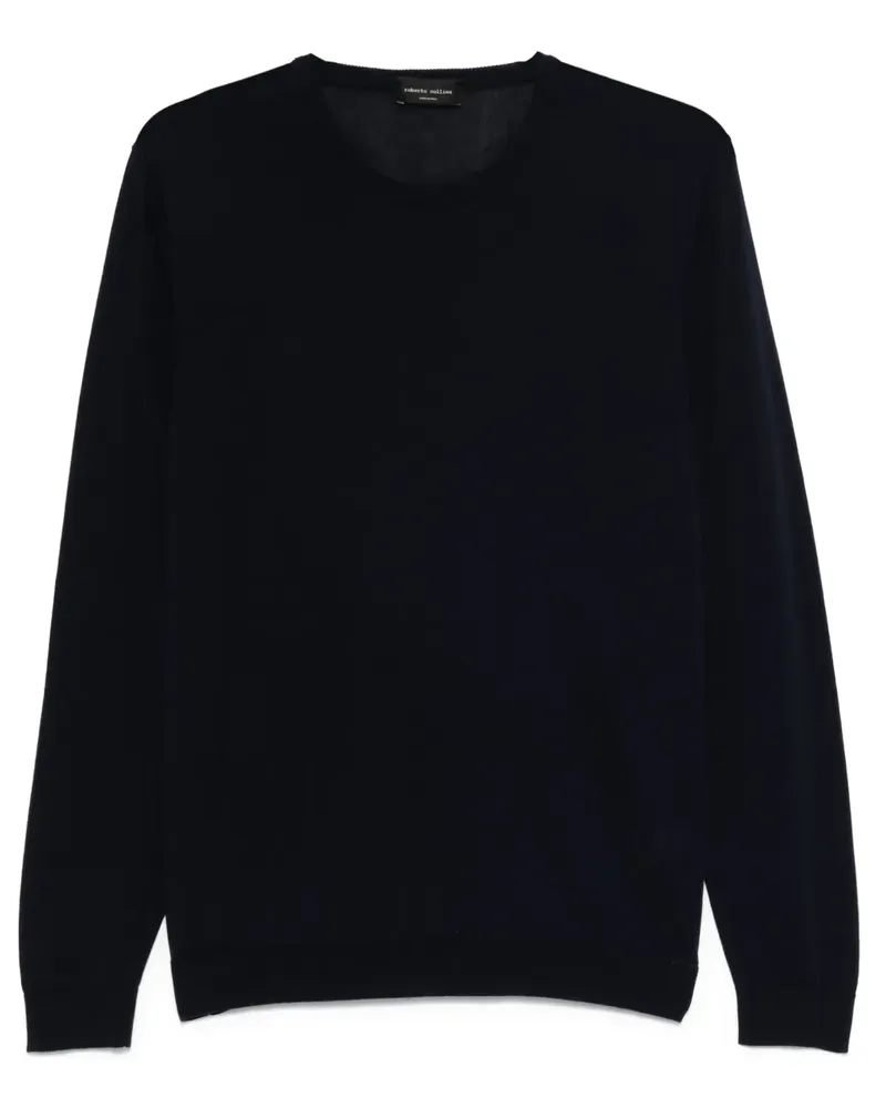 Roberto Collina Pullover mit Rundhalsausschnitt - Blau Blau