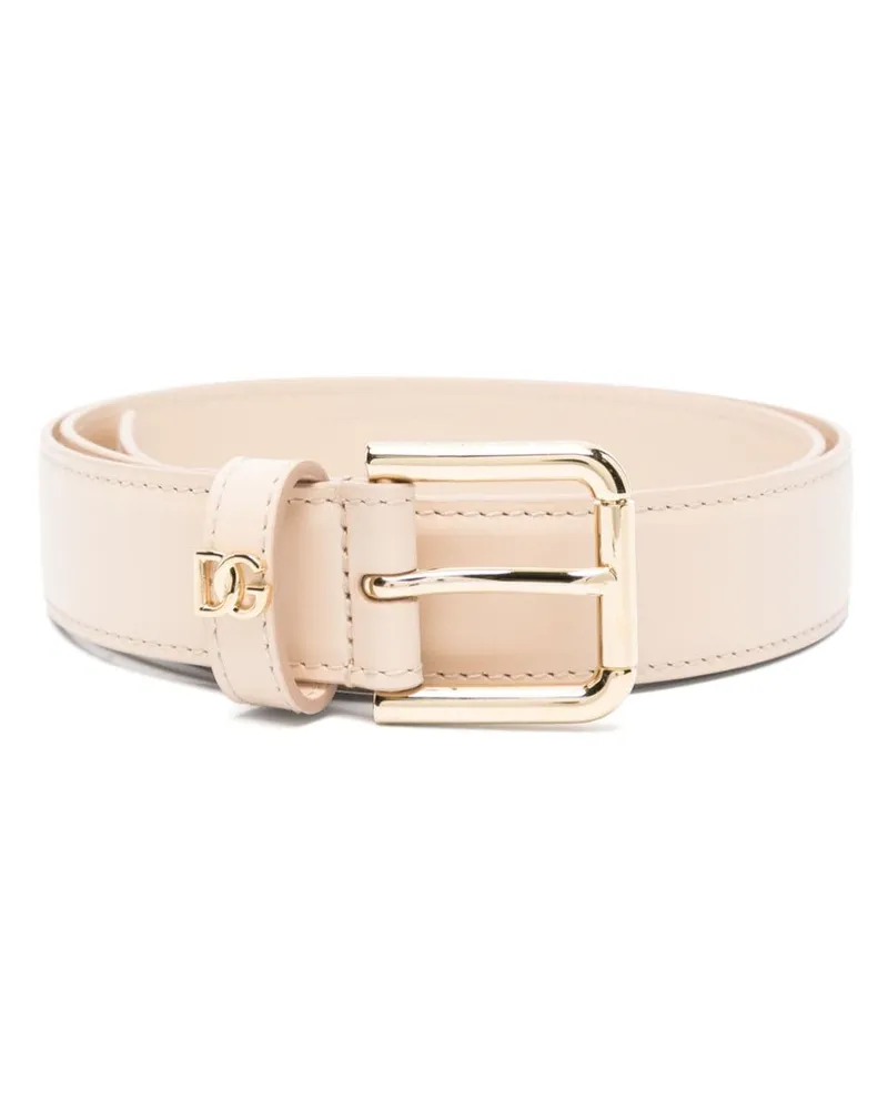 Dolce & Gabbana Gürtel mit Logo - Rosa Rosa