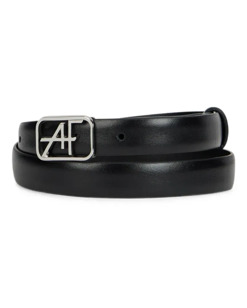 Alberta Ferretti logo-buckle leather belt - Schwarz Schwarz