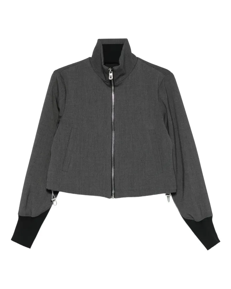 Pinko Bomberjacke im Cropped-Design - Grau Grau