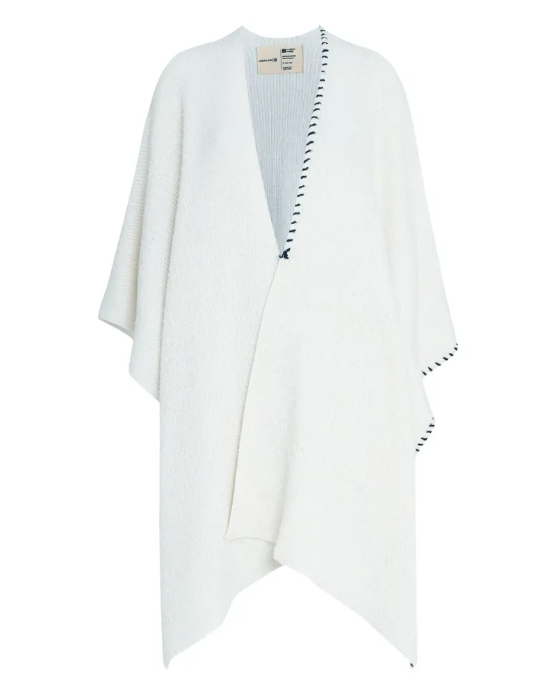 Osklen Cape mit Ziernähten - Nude Nude