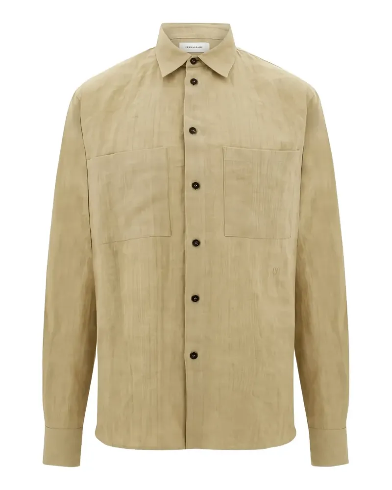 Ferragamo Hemdjacke mit aufgesetzten Taschen - Nude Nude