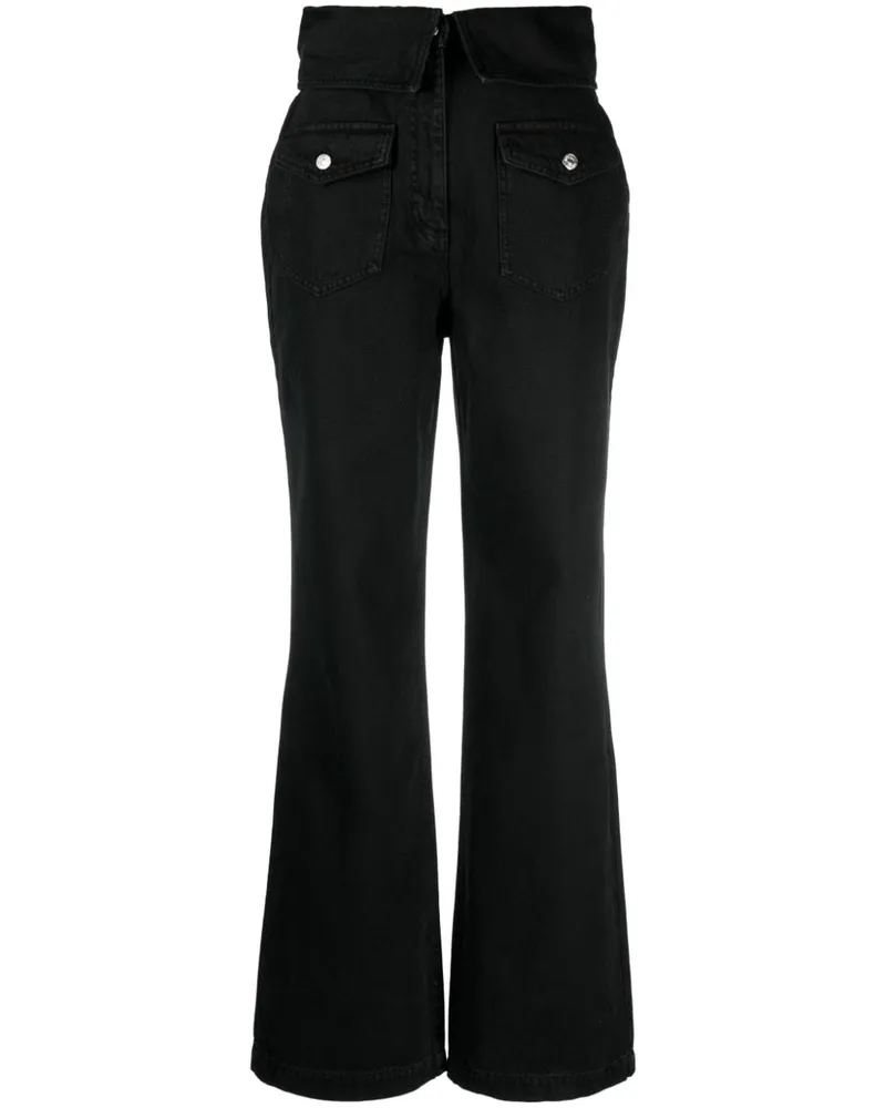 Moschino Ausgestellte Jeans - Schwarz Schwarz