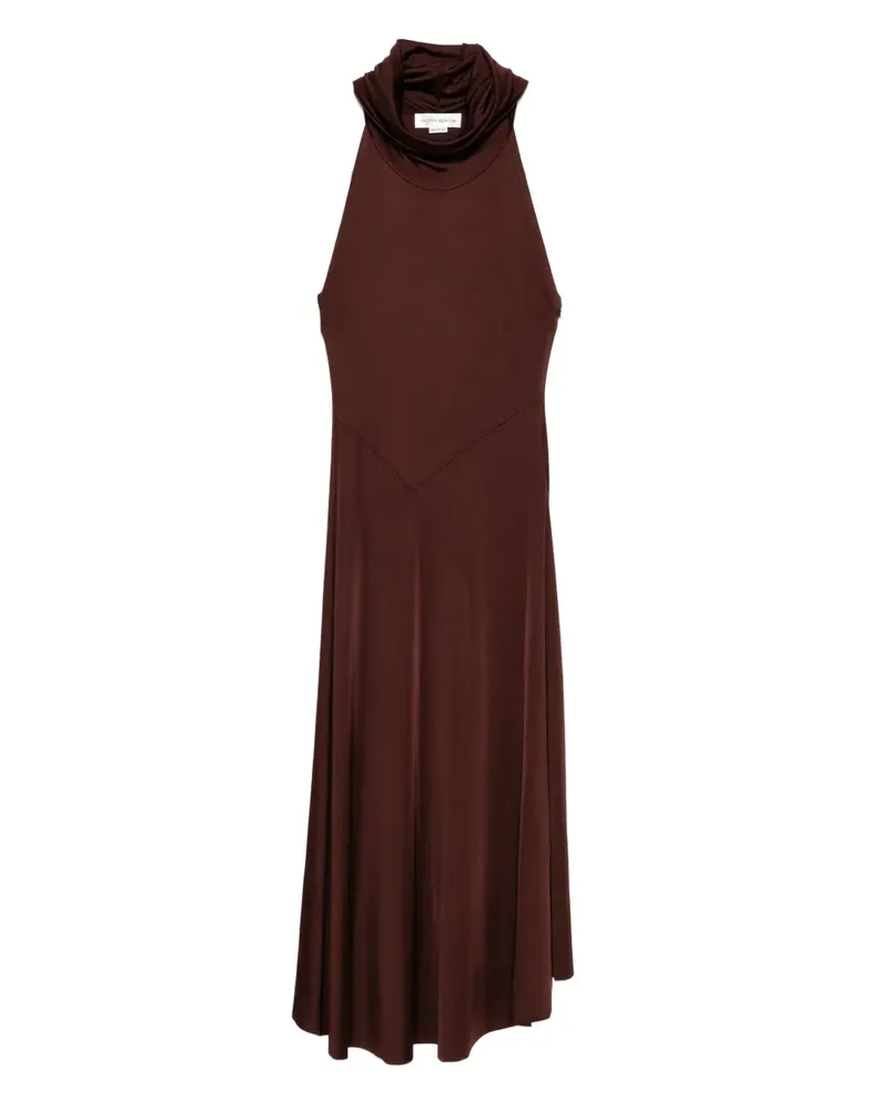 Victoria Beckham Kleid mit Stehkragen - Braun Braun