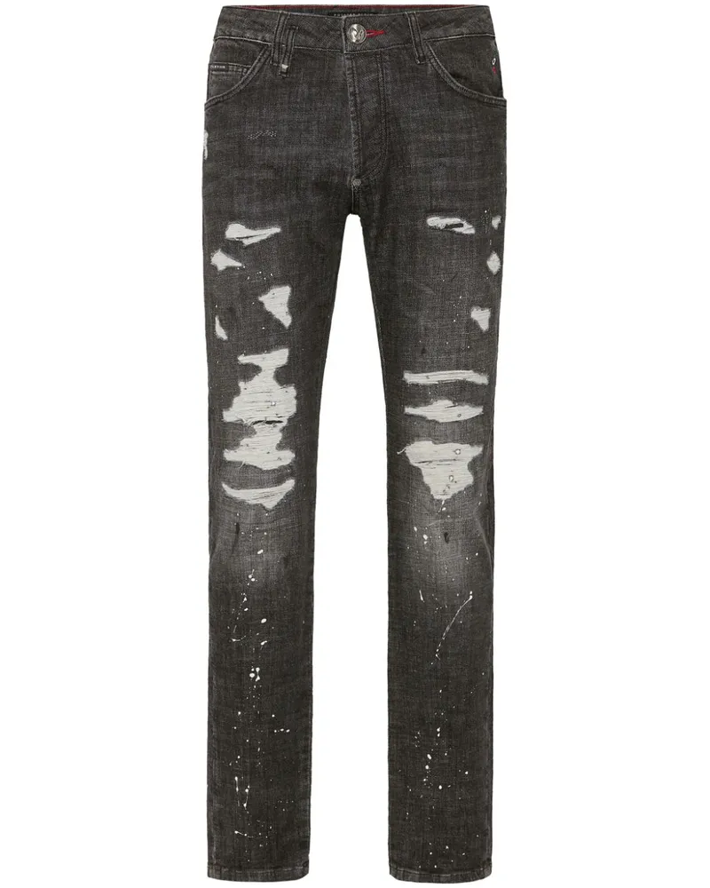Philipp Plein Skull&Bones Jeans - Grau Grau
