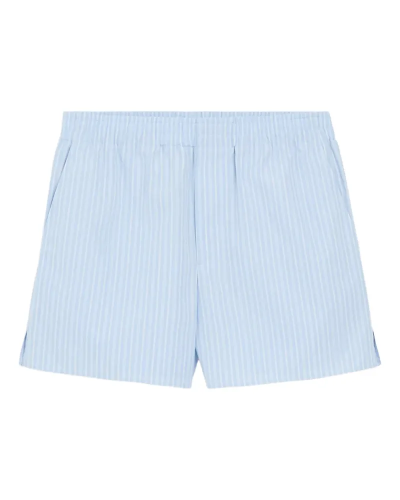 AMI Paris Gestreifte Shorts - Blau Blau