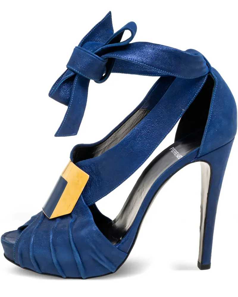 Pierre Hardy Pre-owned Sandalen mit Falten 120mm - Blau Blau