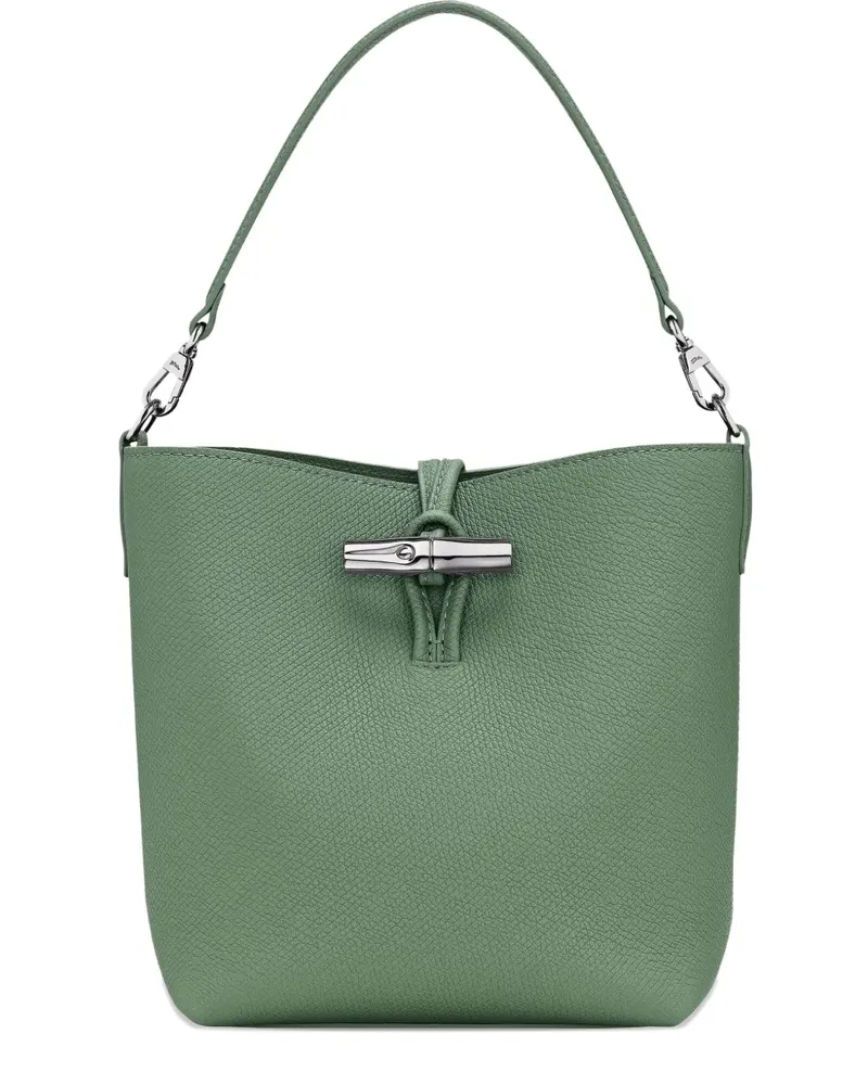 Longchamp Strukturierte Le Roseau Beuteltasche - Grün Grün