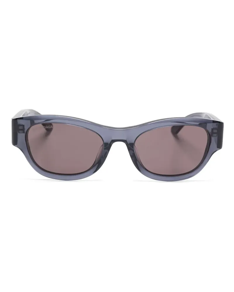 Balenciaga Sonnenbrille mit eckigem Gestell - Grau Grau