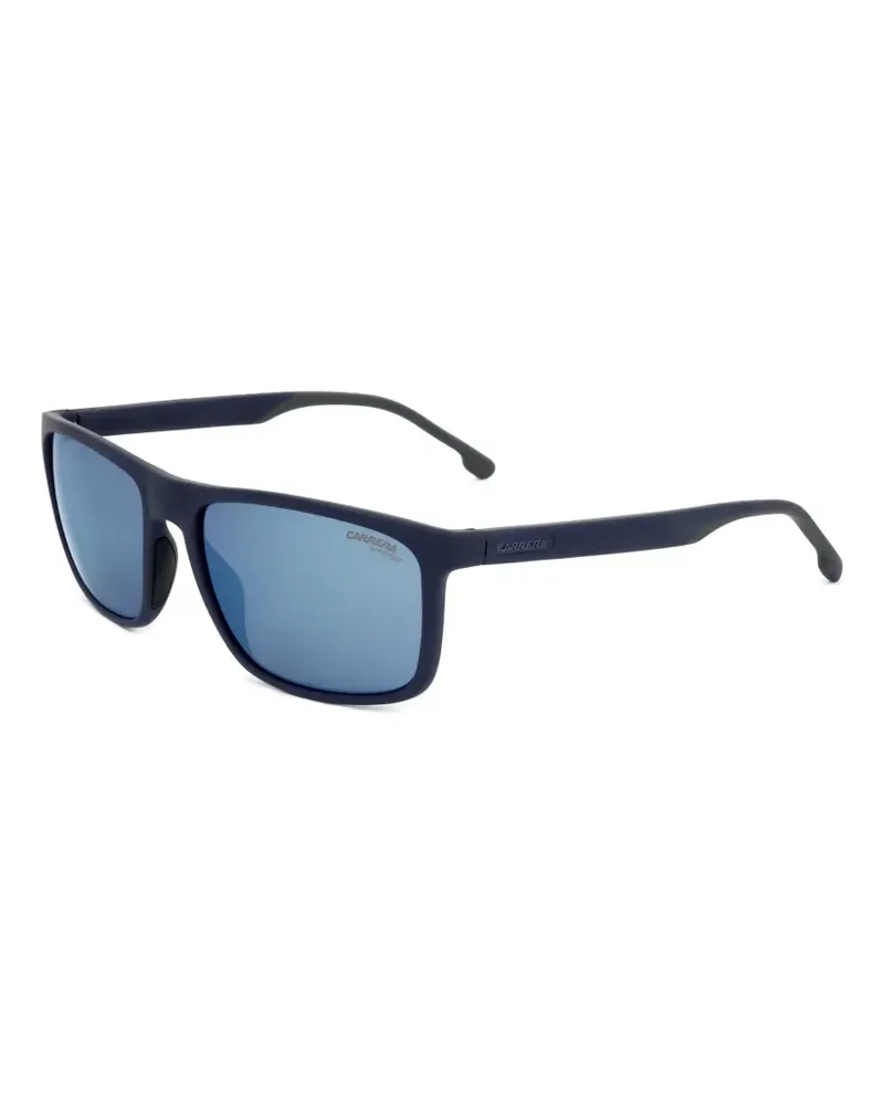 Carrera Sonnenbrille mit eckigem Gestell - Blau Blau