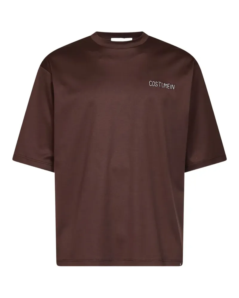 Costumein T-Shirt mit Logo-Stickerei - Braun Braun