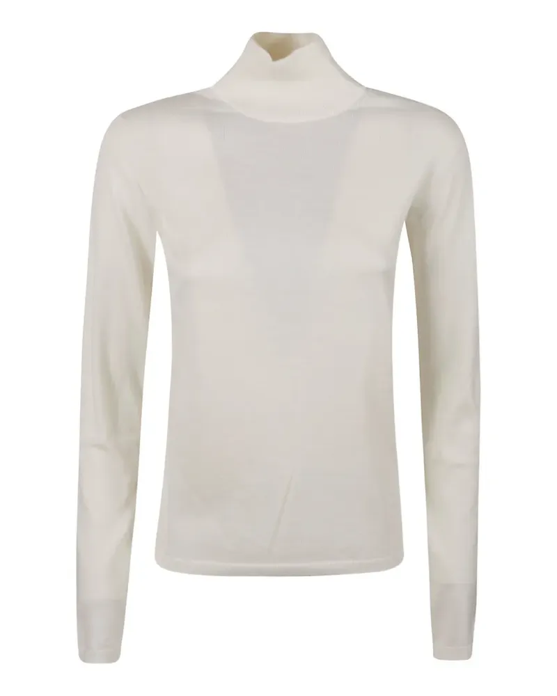 Max Mara roll-neck fine-knit sweater - Weiß Weiß