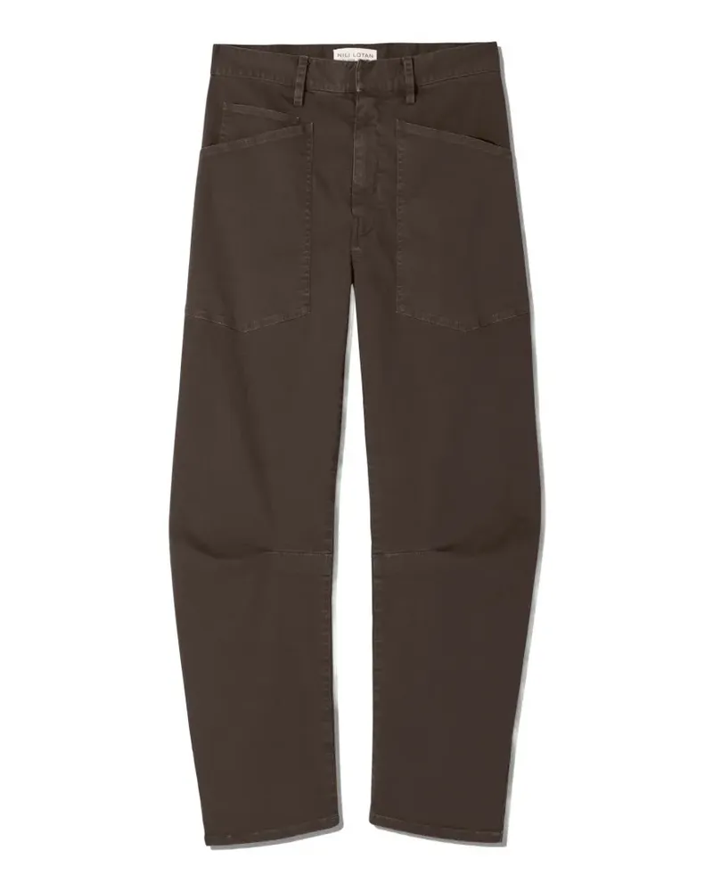 Nili Lotan patch pocket trousers - Braun Braun