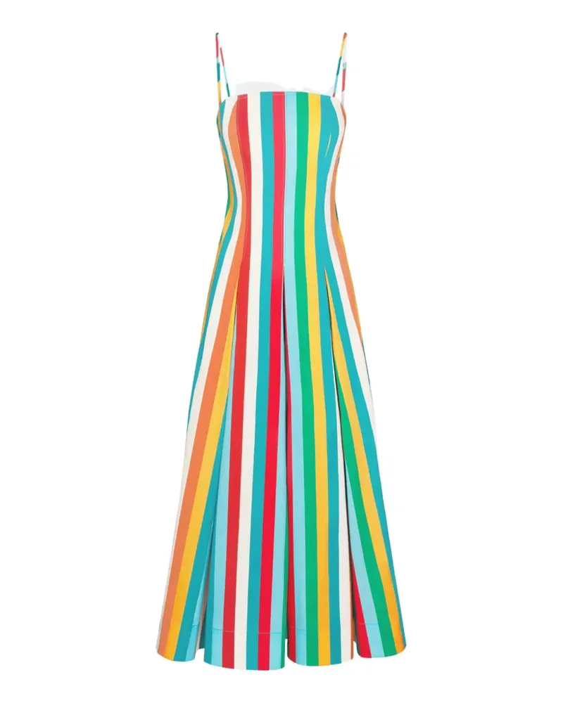 Simon Miller Astrid Midikleid mit Streifen-Print - Blau Blau
