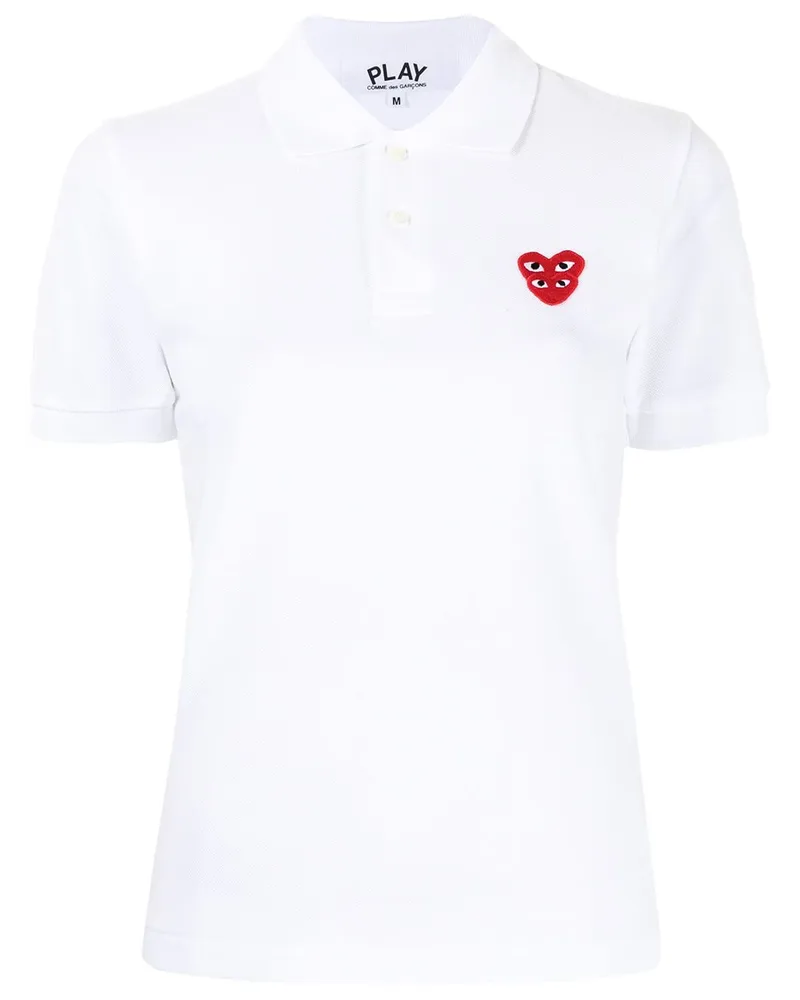 Comme des Garçons Poloshirt mit Logo-Patch - Weiß Weiß
