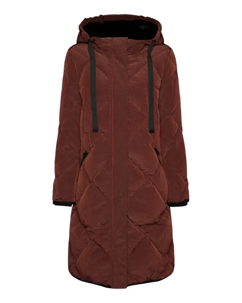 Elena Mirò quilted hooded coat - Braun Braun