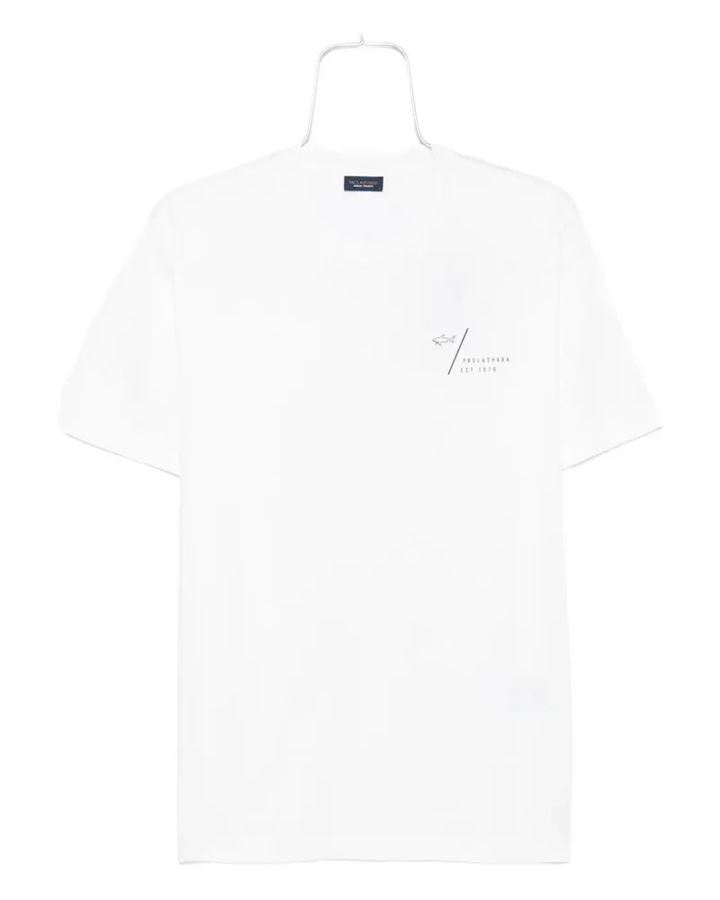 Paul & Shark T-Shirt mit Logo-Print - Weiß Weiß