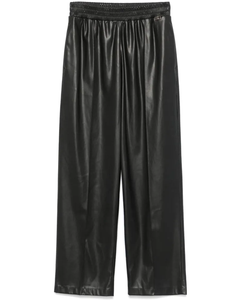 Liu Jo Hose aus Faux-Leder - Schwarz Schwarz