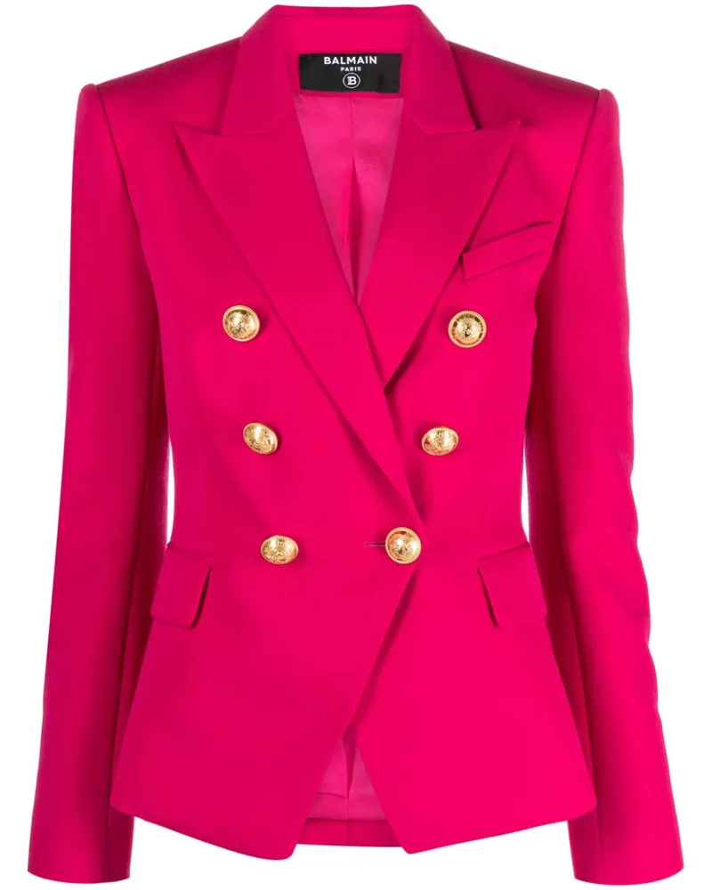 Balmain Doppelreihiger Blazer - Rosa Rosa