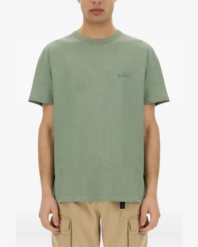 Woolrich T-Shirt mit Rundhalsausschnitt - Grün Grün