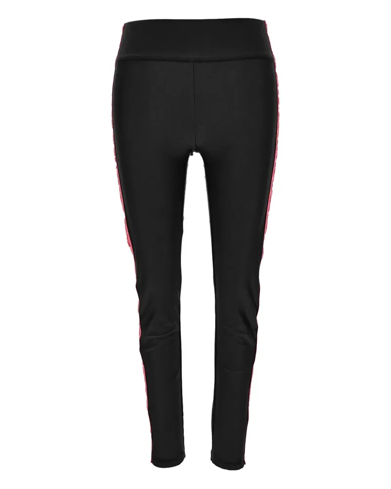 Versace Jeans Leggings mit Logo-Prägung - Schwarz Schwarz