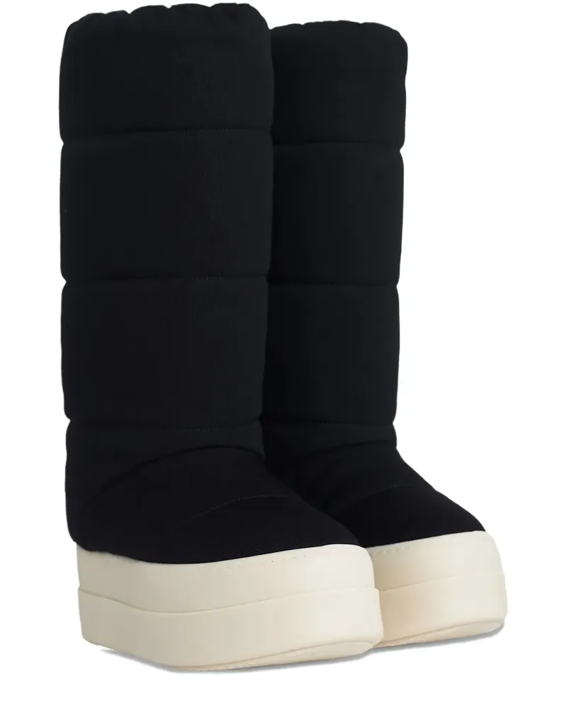 DRKSHDW by Rick Owens Mega Bumper "Black/Milk" boots - Schwarz Schwarz