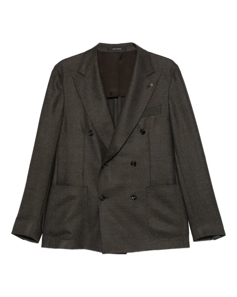 Tagliatore douuble-breasted patch-pocket blazer - Braun Braun