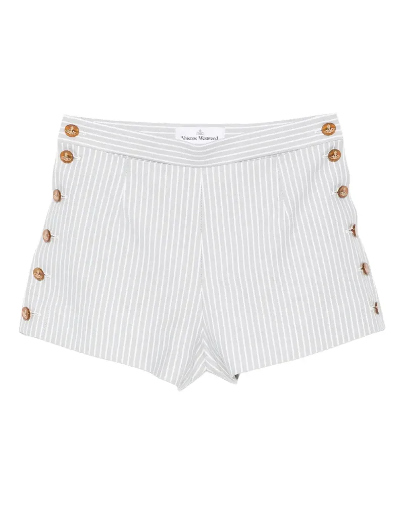 Vivienne Westwood Elle stripe-print shorts - Grau Grau