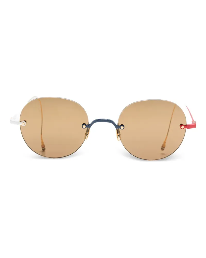 Thom Browne Rahmenlose Sonnenbrille - Blau Blau