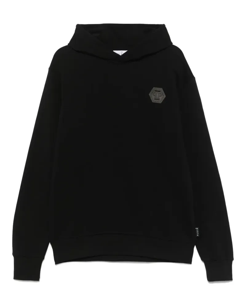 Philipp Plein Hoodie mit Logo-Print - Schwarz Schwarz