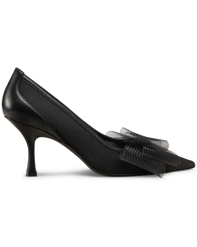 Stuart Weitzman Blushing Bow Pumps 75mm - Schwarz Schwarz