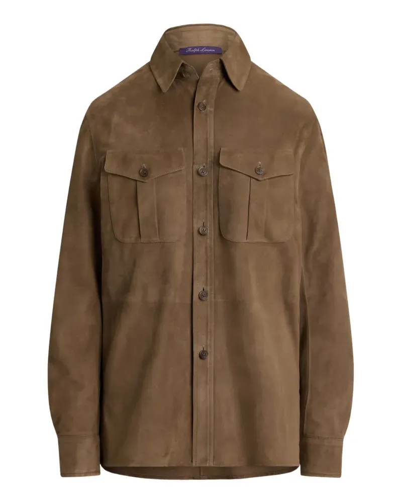 Ralph Lauren Landry Hemd aus Lammwildleder - Braun Braun