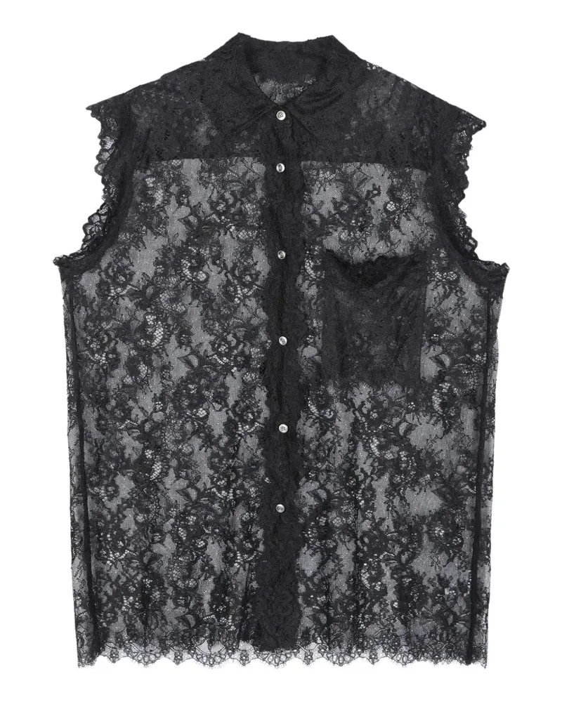 JNBY Hemd mit Blumenspitze - Schwarz Schwarz