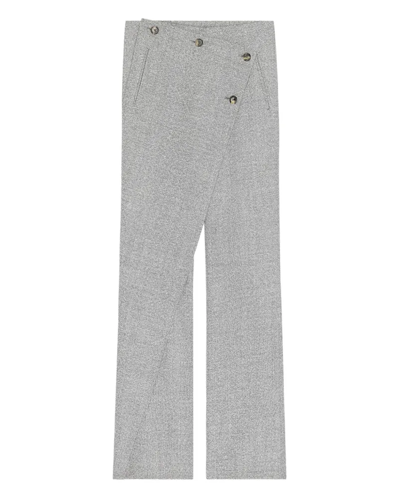 Courrèges Oblique Hose mit Knöpfen - Grau Grau