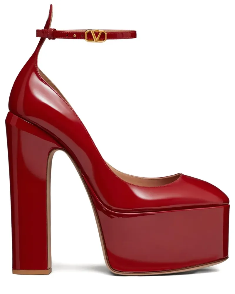 Valentino Garavani Tan-Go Plateau-Pumps 155mm - Rot Rot