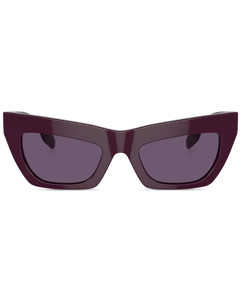 Burberry Cat-Eye-Sonnenbrille mit Logo-Schild - Violett Violett
