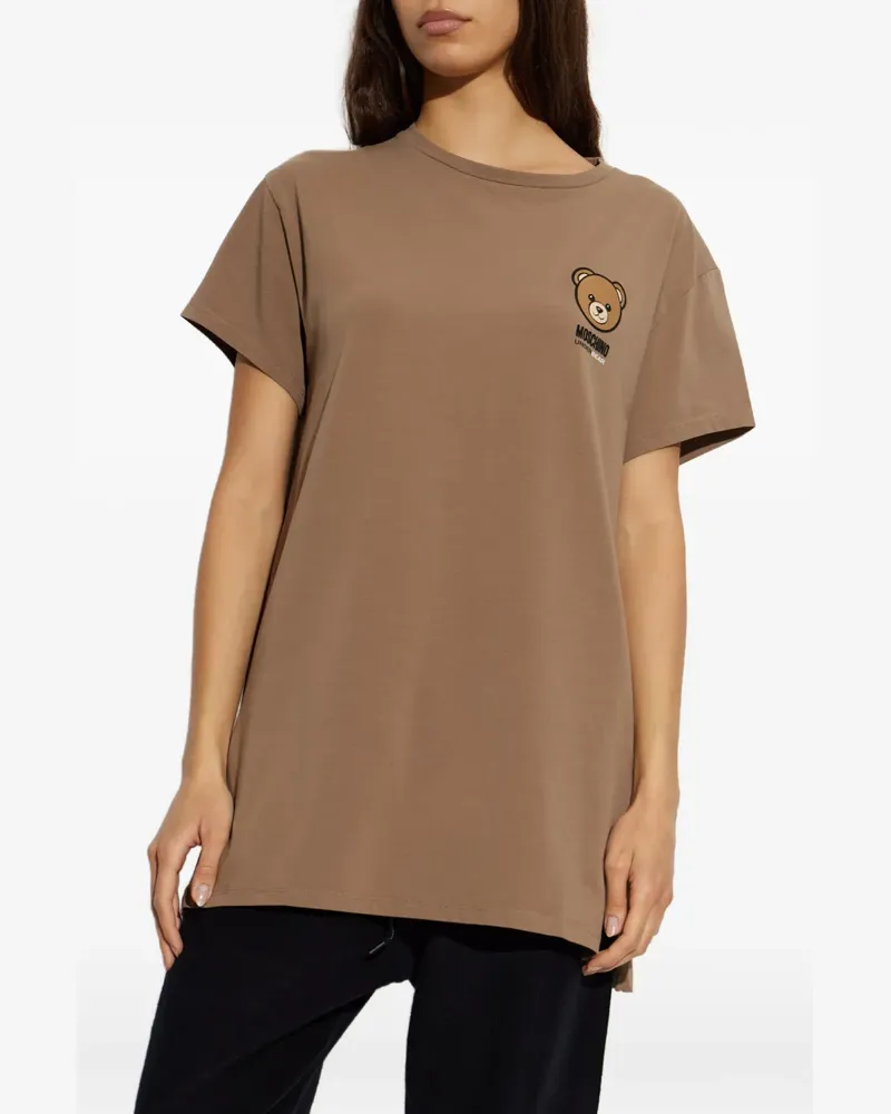 Moschino Teddy Bear patch T-shirt - Braun Braun
