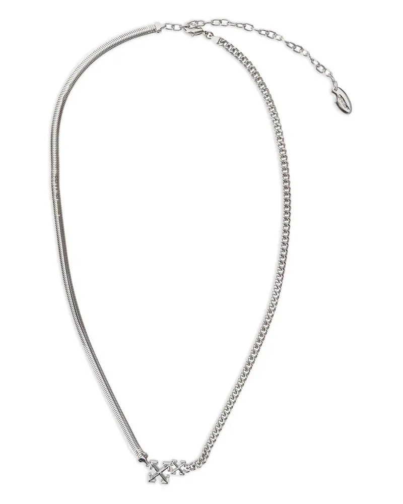 OFF-WHITE Halskette mit Pfeildetail - Silber Silber